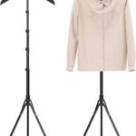 Adjustable Shirt Display Stand 32-63 Inch, Foldable Clothing Display Stand Mannequin Torso for Retail Vendors, Multi-Use Steamer Rack Stand for Clothes Garment