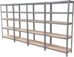 5 Tier Boltless Metal Shelving Unit Heavy Duty Steel Storage Rack 175kg Load Capacity per Shelf Perfect for nizing Garage Warehouse or Home Use - Image 5