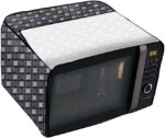 The Furnishing Tree Microwave Oven Cover for Samsung 28 L Convection MC28H5145VK/TL Basketweave Pattern Grey - Image 5