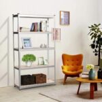 Yaheetech Heavy Duty 5 Tier Metal Garage Shelving Unit Boltless Storage Shelves Shed Kitchen Racking,180 x 90 x 40 cm - Image 6