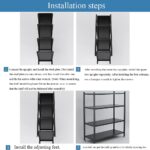 4 Tier Storage Rack Metal Shelf Organizer Adjustable Garage Shelving with Leveling Feet for Kitchen Bathroom Living Room (Color : 4 Tier, Size : 60x40x120cm) - Image 2