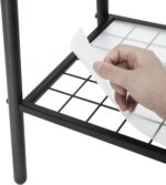 SONGMICS Clothes Rack, Coat Rack, Clothes Rack, Steel Frame, with Rod and Shelf, 33.5 x 92.5 x 153 cm, for Bedroom, Wardrobe, Laundry Room, Matt Black HSR23BK - Image 7