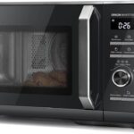 Toshiba Black Microwave, 25 Litres, 900 W, with Original Inverter, Defrost Cook, 10 Levels, 7 Automatic Menus, Clock and Timer, Easy Cleaning, Perfect for Pizza