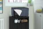 The Furnishing Tree Microwave Oven Cover for Samsung 28 L Convection MC28H5145VK/TL Polka dot Pattern Navy - Image 2