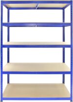 Monster Racking 5 T-Rax Heavy Duty Shelves Industrial Garage Storage Solutions, 280kg/shelf, 120cm x 60cm x 180cm - Image 3