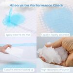 Cute 'n' Cuddle Baby Disposable Changing Mats, 60x45cm Blue Pack of 30, Waterproof, Ultra-Soft & Highly Absorbent Diaper Changing Pads, Leakproof Underpads for Newborns & Infants - Image 7