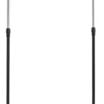 Amazon Basics Clothes Rail with Wheels, Chrome, 91.5-145cm x 42cm x 134-161cm