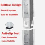 Heavy Duty Metal Shelving Unit - 180cm Tall 90cm Wide 40cm Deep 5-Tier Garage Storage Rack 875KG Load Capacity Boltless Assembly Adjustable Galvanized Steel Shelves - Image 4