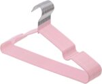 Red Dot Gift® 30-Pack Metal Hanger Shirt Hangers Wire Hanger 40cm Strong Anti-Slip Hangers Space Saving Rubber Coated Hangers Heavy Duty Hangers (30, Baby Pink)