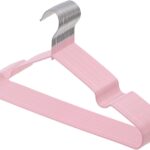 Red Dot Gift® 30-Pack Metal Hanger Shirt Hangers Wire Hanger 40cm Strong Anti-Slip Hangers Space Saving Rubber Coated Hangers Heavy Duty Hangers (30, Baby Pink)