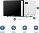 Rediffusion 30L Digital Combination Microwave, 900W Microwave,1200W Grill & 2200W Convection, Grill Rack, Defrost, Stainless Steel Cavity, 5 Power Levels, 8 Auto Menus, Freestanding, White - REDCMW30W - Image 3