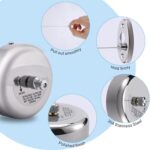 PINKE Retractable Clothesline, 304 Stainless Steel Clothes Dryer Laundry Line with Adjustable Stainless Steel Rope String Hotel Style Heavy Duty, 9.2 Feets, Laundry Accessories, Round Style - Image 4