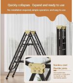 Foldable Clothes Drying Rack, 3 Tier Laundry Dry Rack Height Adjustable Clothes Hanger Stand Drying Racks, Laundry Drying Rack Stand for Sheets Towels & Clothing - Image 3