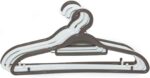 IN.HOUSE Hangers 4Pcs/Lot Portable Clothes Hangers Non-Slip Hook for Suit Coat Closet Garment Outdoor Drying Rack Plastic Clothes Hangers, Assorted Color, Size 41.5x20cm - Image 4