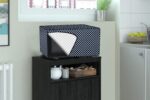 Stylista Microwave Oven Cover for Samsung 28 L Convection MC28H5145VK/TL Polka dot Pattern Navy - Image 2