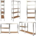 Heavy Duty Metal Shelving Unit - 180cm Tall 90cm Wide 40cm Deep 5-Tier Garage Storage Rack 875KG Load Capacity Boltless Assembly Adjustable Galvanized Steel Shelves - Image 3