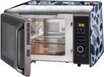 Stylista Microwave Oven Cover for Samsung 28 L Convection MC28H5025VK Ditzy Pattern Grey Base