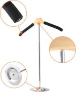 QWORK Adjustable Metal T-Shirt Display Stand, 2 Pack Foam & Wire Clothes Hanger Rack -16" to 28" for Coat Clothing Garment Retail, Craft Show - Image 7