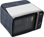 The Furnishing Tree Microwave Oven Cover for Samsung 28 L Convection MC28H5145VK/TL Polka dot Pattern Navy - Image 5