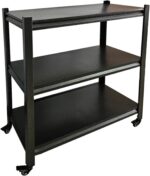 Heavy-Duty 3/5-Tier Metal Shelving Unit Boltless Design & Adjustable Shelves Industrial Storage Rack for Kitchen Pantry Office (Size: 80x40x80cm)