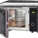 The Furnishing Tree Microwave Oven Cover for Whirlpool 20 L Convection Magicook 20BC Floral Pattern Black