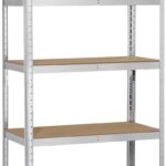Yaheetech Heavy Duty 5 Tier Metal Garage Shelving Unit Boltless Storage Shelves Shed Kitchen Racking,180 x 90 x 40 cm