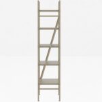 RIGID 5-Tier Metal Storage Rack | Heavy Duty Steel Boltless Shelving Unit for Kitchen, Garage, Living Room, Bedroom | Display Storage Organizer Shelf (Beige, 201.5x110.5x38.5 CM) – Assembled - Image 5