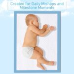 Cute 'n' Cuddle Baby Disposable Changing Mats – Waterproof & Ultra Absorbent Diaper Changing Pads (60x90cm, Pack of 60) Leakproof Travel Changing Mat Liners for Newborn & Toddlers - Image 3