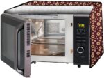 The Furnishing Tree Microwave Oven Cover for IFB 30 L Convection 30FRC2 Floral Pattern Coffee
