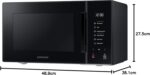 Samsung MG23T5018AK Microwave, 23L, 1100 W, Automatic Cooking and Home Dessert, Glass Design, Black - Image 5
