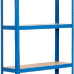 Rhino Racking - 5 Tier Heavy-Duty Industrial Storage Shelves - Blue - 180x90x30cm