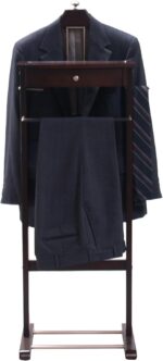 Proman Products Kingston III Valet Stand with Drawer, Contour Hanger, Trouser Bar, Tie & Belt Hooks and Shoe Rack - VL16260 - Image 8