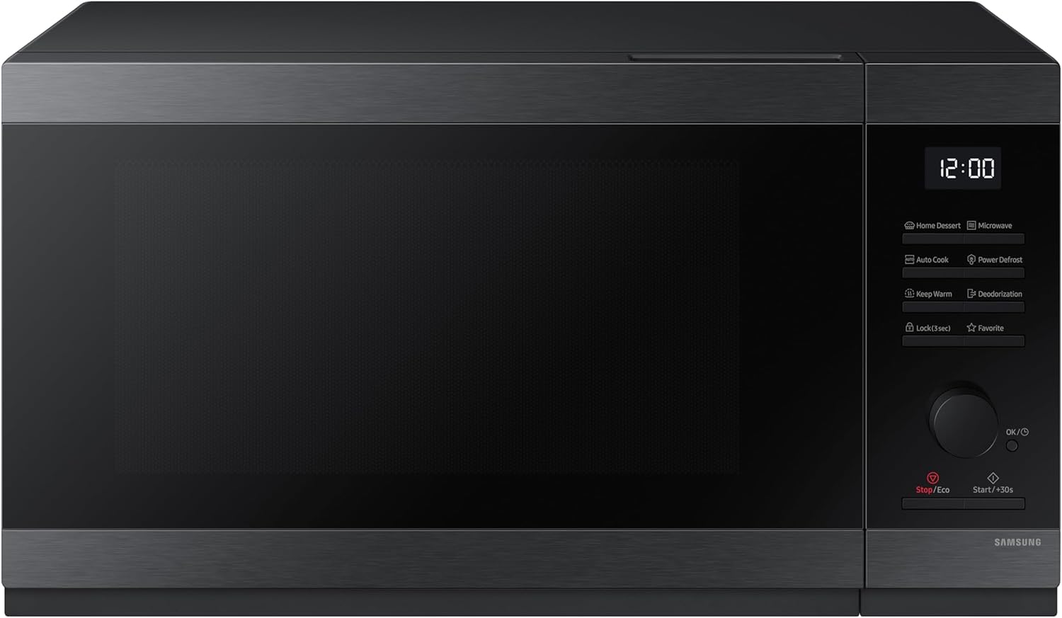 61mpN2Kx70L._AC_SL1500_.jpg Samsung Microwave 40L Dial Solo MWO With Seamless & Recessed Handle Design and Sheath Heater, MS40DG5504AGSG (UAE version) - Image 1
