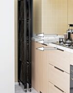 ECVV Multishelf Foldable Storage Shelves For Garage Kitchen Home Closet, Metal Wire, Collapsible Organizer Rack On 4'' Wheel Casters, Metal Organizer Wire Rack, Black/White 5Shelfblack, - Image 2