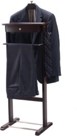 Proman Products Kingston III Valet Stand with Drawer, Contour Hanger, Trouser Bar, Tie & Belt Hooks and Shoe Rack - VL16260 - Image 7