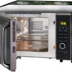 Stylista Microwave Oven Cover for Panasonic 27 L Convection NN-CT645BFDG Petals Pattern Green