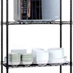 Metal Adjustable Storage Shelf (5 Tier, 55 x 30 x 150cm, Black)