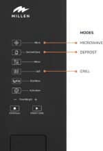 MILLEN Microwave Oven, 25L, 3Y Warranty, Black and Stainless Steel Finish, Touch Control, 900W Microwave Power, 1200W Grill Power, 8 Automatic Programs, MBW 255 IX - Image 5