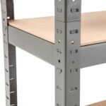 EAZILIFE The Shopfitting Shop 5 Tier Boltless Garage Shelving Workshop Storage Racking Shelves Heavy Duty GREY Metal - Image 3
