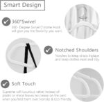 Red Dot Gift 10-Pack White Non-Slip Velvet Hangers 45cm With 360 Degree Rotatable Hook - Durable & Slim - Non Slip Hangers for Coat Hangers - Pant Hangers… - Image 3