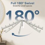 Alise Swing Clothes Hanger Rack,Garment Racks Wall Mount Clothes Bar-Hanger Holder Hooks Heavy Duty Folding Drying Rack Space Saving Clothing Hanging System Closet Storage Organizer,Chrome - Image 2