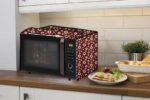The Furnishing Tree Microwave Oven Cover for IFB 30 L Convection 30FRC2 Floral Pattern Coffee - Image 3
