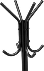 Amazon Basics Hat and Coat Stand Rack, Black, 29.5 x 29.5 x 167 cm (L x W x H) - Image 3