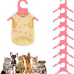 POPETPOP 30 Pcs Dog Clothes Drying Rack Clothes Hangers Mini Drying Rack Clothing Hangers Pet Clothing Hangers Dog Coat Hangers Puppy Clothes Hanger Dog Clothing Hanger Pink