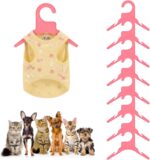 POPETPOP 30 Pcs Dog Clothes Drying Rack Clothes Hangers Mini Drying Rack Clothing Hangers Pet Clothing Hangers Dog Coat Hangers Puppy Clothes Hanger Dog Clothing Hanger Pink
