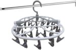 ECASA™ Foldable Drying Laundry Hanger with clips, Drying Rack with 32 clips Each, Laundry Clips and Drip Drying Hangers for Socks, Underwear, Towel, Scarfs And Bras (Assorted Color)
