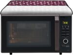 The Furnishing Tree Microwave Oven Cover for Whirlpool 30 L Convection Magicook Elite Floral Pattern Magenta - Image 6