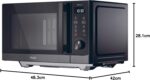 Haier Series 4 HAMCI25FBS4TBST Combi Microwave, Convection, 25 L, Power 900-2100 W, Grill, 10 Levels, 16 Functions, Touchscreen, Air Fry, Steam Yarn, Auto Menus, Black - Image 8