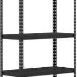 Goplus 5-Tier Metal Shelving Unit, Heavy Duty Wire Storage Rack with Anti-Slip Foot Pads, Height Adjustable Shelves for Warehouse, Kitchen, Living Room, Garage, 15.5" D×35.5" W×72" H
