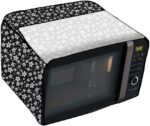 The Furnishing Tree Microwave Oven Cover for Whirlpool 20 L Convection Magicook 20BC Floral Pattern Black - Image 5